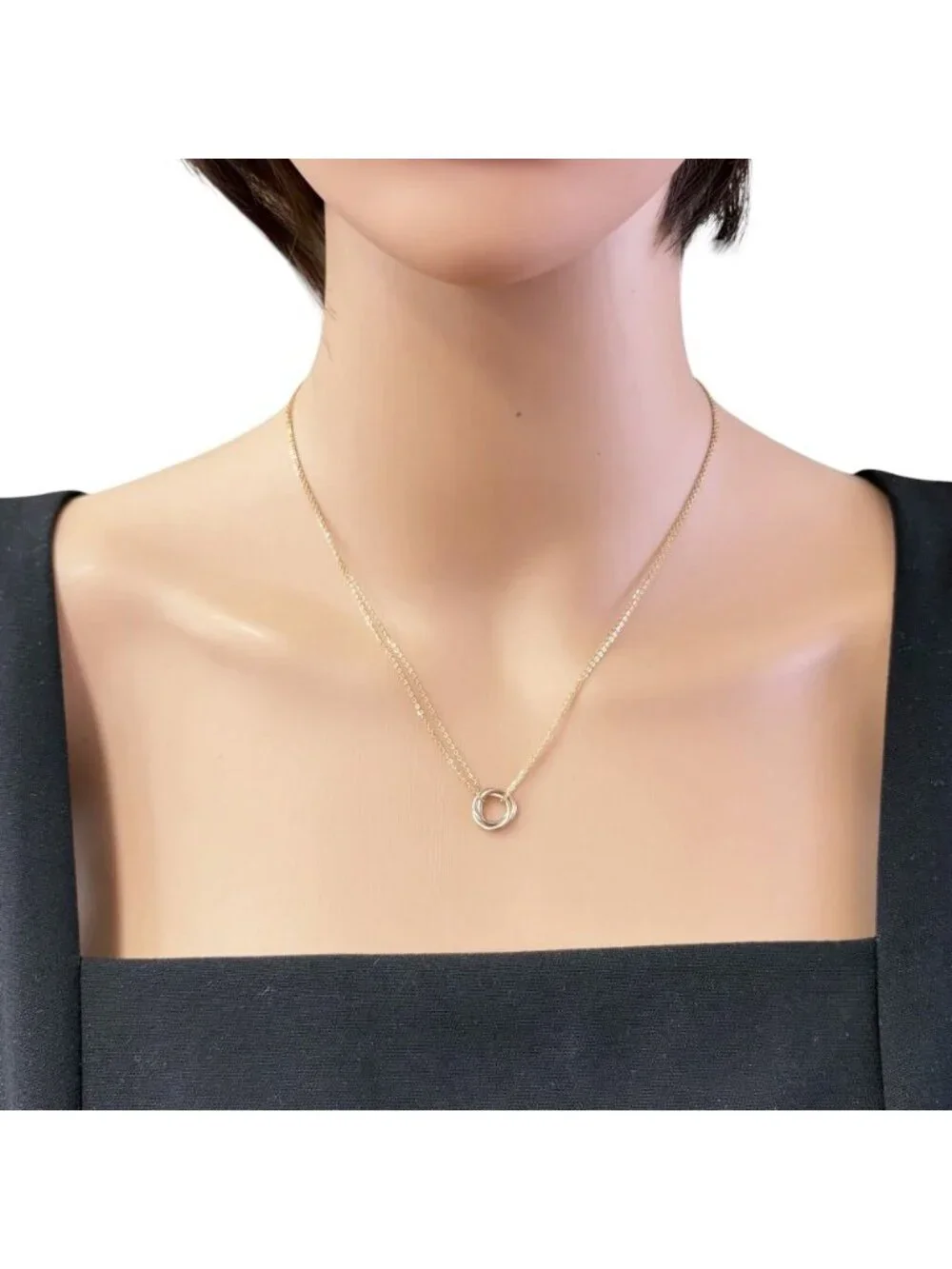 Cartier Sweet Trinity Necklace 18k Yellow Gold Vintage
